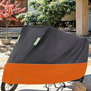 Housse de Protection Moto et Scooter Imperméable & Anti-UV - Bâche Étanche avec Bandes Réfléchissantes et Trou Antivol