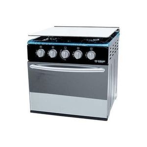 Smart GAZINIERE EN INOX 4 FEUX PETIT FOUR VITRE MIROIR 50 X 50 TECHNOLOGY STMF