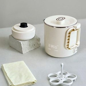 Bouilloire électrique pliable portable - Indispensable pour déplacements/camping, avec grille à vapeur pour cuire des œufs