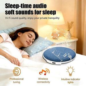  Oreiller haut-parleur de sommeil avec minuterie à bruit blanc, aide au sommeil avec haut-parleur discret sous l'oreiller pour des nuits paisibles
