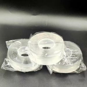 Pack de 3 Rubans Adhésifs Nano Magique (Double Face Transparent & Lavable)