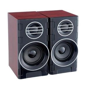 Enceinte multimédia Hotmail HT-2031 - en bois, filaire Pour Ordinateur