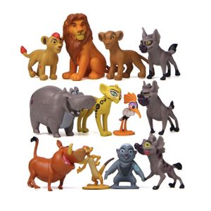 Lot De 12 Figurines Simba Roi Lion