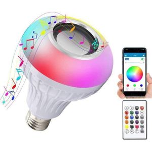 Ampoule Musicale Bluetooth, Haut-parleur Sans Fil à Changement De Couleur Avec Télécommande Pour Scène, Maison, Chambre, Fête