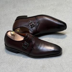 Souliers homme en cuir -marron