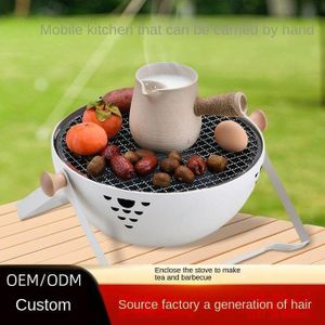 Barbecue Portable au Charbon – Grill pour Camping, Jardin et Pique-nique