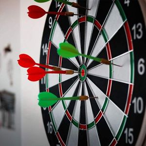 Jeu De Cible Double Face + 4 Fléchettes