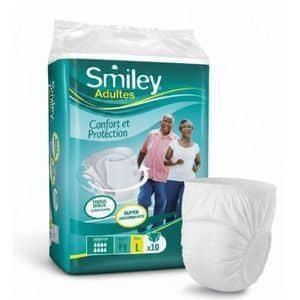 Couches Culottes Pour Adultes Smiley Adultes - Confort et Protection - Taille L (Pack de 10)