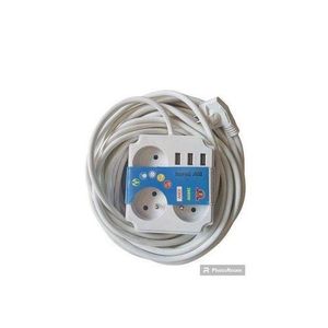 Partagez ce produit Multiprise Ralonge Électrique 10 Mètres 3 Prise + Usb