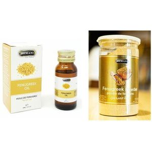 Poudre De Funegreek + Huile Naturelle De Funegreek