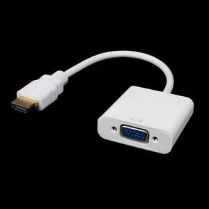 General Adaptateur Convertisseur HDMI Vers VGA Avec Câble USB Audio 1080P Pour PC Blanc