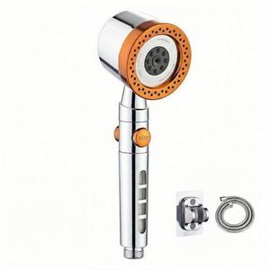 Ensemble De Douche Pour Salle De Bain, Pommeau De Douche Haute Pression, Pommeau De Douche Effet Pluie Pour la Maison, Réglable, Pommeau De Douche Portable Multifonctionnel - Argent