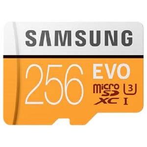 Samsung Carte Mémoire Evo 256G  - Orange
