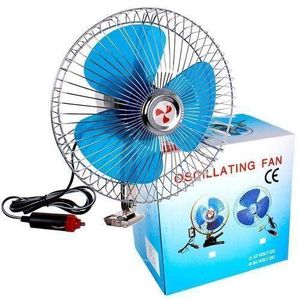 Mini ventilateur de voiture à clipser Réglable rotation 8 pouces couleur Bleu