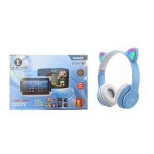 Tablette Educative enfant 7 pouces Android 10, 8 Go de RAM, 128Go de ROM, Bluetooth, Wi-Fi + un casque offert