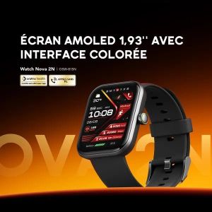 Oraimo Watch Nova 2N Montre intelligente AMOLED 33 jours de veille de 1,93" OSW-815N CHROME