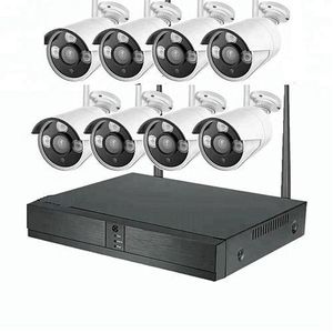 Wifi 720P HD NVR KIT 8 Caméra  Sans Fil IP NVR Système De Sécurité LENS 3.6MM DC 12V