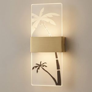 Applique murale électrique LED (Modèle Cocotier) -Longueur 27 cm / Largeur 10 cm