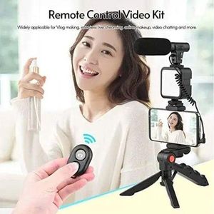 Kit de création vidéo, Live AY-49 avec lumière caméra de vlogging et micro, kit trépied