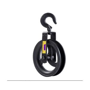 bloc de poulie de corde de roue à main suspendue avec crochet pour échafaudage et construction