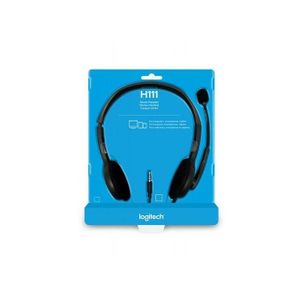 Logitech Casque H111 Filaire, Ecouteurs Stéréo Avec Micro Anti-parasite