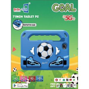 BEBE TAB Tablette Educative Goal 7 pouces, 6 Go de RAM, 256 Go, 5000 mAh DUELSIM Couleur Bleu 