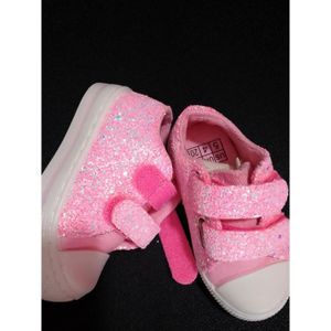 Tennis Fille À Scratch Et Strass Rose  Eu 23