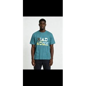 Belle T-shirt homme bleu turquoise