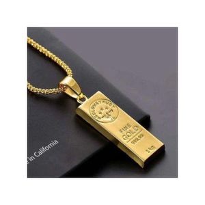 Bijoutique Chaîne Lingo Doré Pendentif Hommes Et Femmes HNF