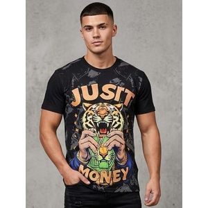 T-Shirt Oversize Manches Courtes - Noir