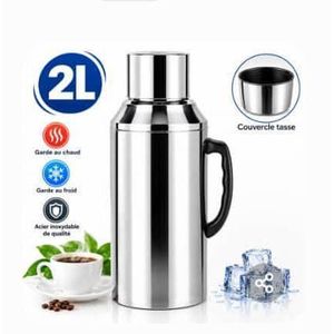 Tres bon Thermos Isotherme - 2 Litres – Solide, Durable et Grande Capacité