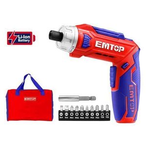 Emtop Tournevis Sans Fil 8V – Kit Complet Multifonction