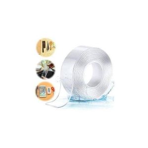 Ruban Adhésif Double Face Multifonctionnel Nano Antidérapant Transparent Traceless Double-Face 5M