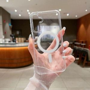 Coque Transparente Magsafe Compatible Samsung Galaxy A15 + Anti Choc Offert - Transparent - image 2 Coque Transparente Magsafe Compatible Samsung Galaxy A15 + Anti Choc Offert -- transparent 