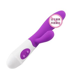 SEXTOYS Vibrators -Vibromasseur Vitesse Ajustable USB Recharge Dildo-06-Violet