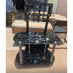 Tables De TV Avec Étages Vitrée Centrale
