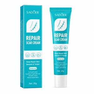 SADOER  Repair Scar Cream 20 g – Crème Réparatrice Anti-Cicatrices – Atténue les Marques et Favorise la Régénération de la Peau
