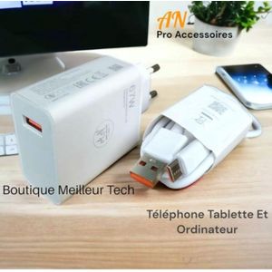 Charge Rapide Ultra 67w AN Téléphone Tablette Mini Ordinateur - Compatible Tecno Huawei Xiaomi Motorola Etc