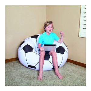   Bestway Pouf Gonflable Ballon de Football – Fauteuil Confortable pour Enfants