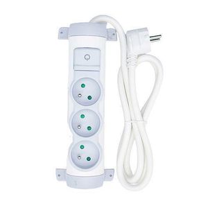 Rallonges Multiprise YAKI 1.54 Mètres -Blanc  Au Choix