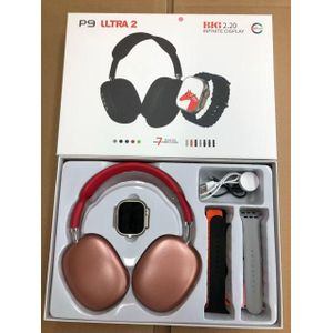 Coffret Complet de Montre Connecter avec Casque P9 Ultra 2 / Big 2.20 Infinite Display 