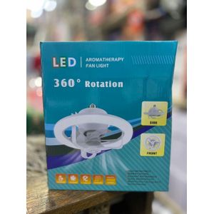 Ventilateur de plafond Decisive rotatif à 360° E27 48 W - Blanc 