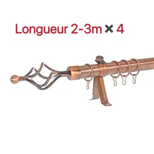Belle Lot De 4 Tringles à Rideaux Extensible 2m a 3m cuivre