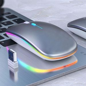 Souris Sans Fil Lumineux Rechargeable Bluetooth avec un tapis de souris graguit Très Confortable
