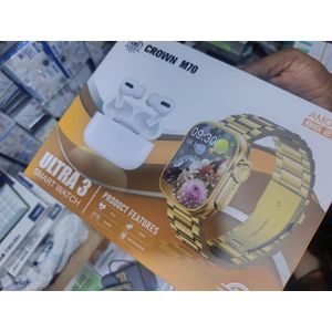 Pack Connecté Golden Crown M70 Ultra 3  Smart Watch & Écouteurs TWS, votre duo technologique pour un quotidien plus intelligent