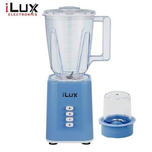 Ilux Blender 2 En 1 - LX-382 - 300W - 1.5 L - Bleu  24 Mois De Garantie.
