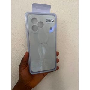 Coque en silicone Tecno Spark 50 - blanc