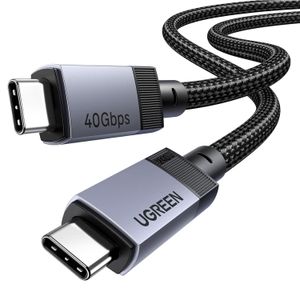 Ugreen CABLE 240W (1m) USB C Cable, 40Gbps USB C Cable USB4.0 GEN3 8K 60Hz PD 3.1 Video Cable Compatible Thunderbolt-1m