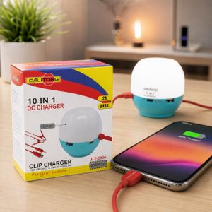 Chargeur Universel Batterie GALITONG JLT-C086 10 en 1 – 8 Ports USB & LED (2A)