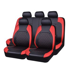 9Pcs Housses De Siège Auto En Cuir PU